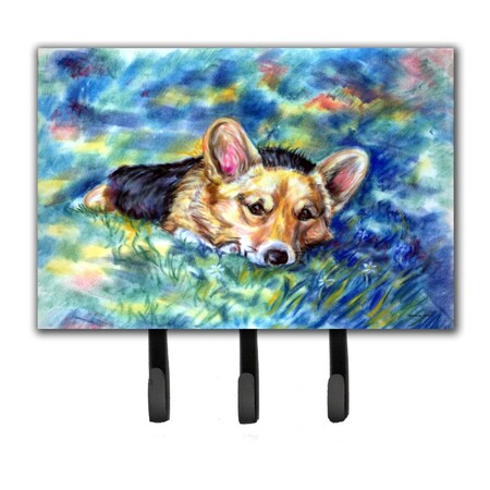 Carolines Treasures Corgi Tuckered Out Leash or Key Holder 7409TH68